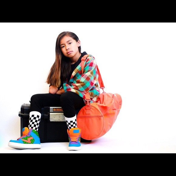 Rugrats Chuckie cartoon inspired kid sneakers - Picture 6 of 8